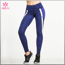 Wholesale Nylon Spandex Yoga Clothes Custom Printed Running Pants Women