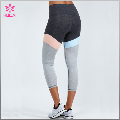 Wholesale Nylon Spandex Yoga Wear Dry Fit Custom Women Compression Pants