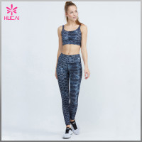 Wholesale Polyester Spandex Yoga Wear Mesh Sublimation Fitness Pants Woman