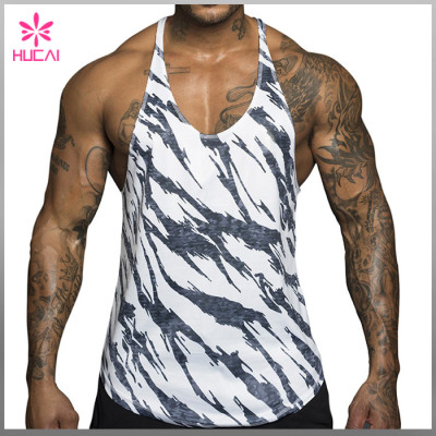 Wholesale Racerback Dry Fit Tank Top Muscle Fit Custom Fitness Clothing Men