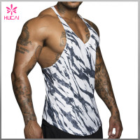 Wholesale Racerback Dry Fit Tank Top Muscle Fit Custom Fitness Clothing Men