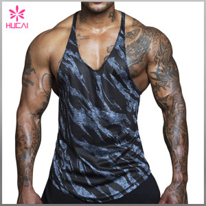 Wholesale Racerback Dry Fit Tank Top Muscle Fit Custom Fitness Clothing Men