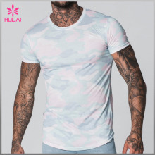 High Quality Polyester Spandex Dry Fit T Shirts Custom Gym Apparel Men