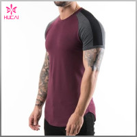 Wholesale stretchy Running Clothing Mens Slim Fit Fitness T Shirt