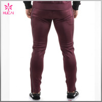 Wholesale Stretchy Polyester Sweat Pants Tapered Mens Jogger