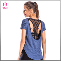 Wholesale Dry Fit Women Backless Round Bottom Loose Fit Tank Top