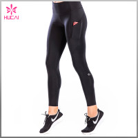 Custom Gym Tights Full Length Slim Fit Compression Leggings With Pockets