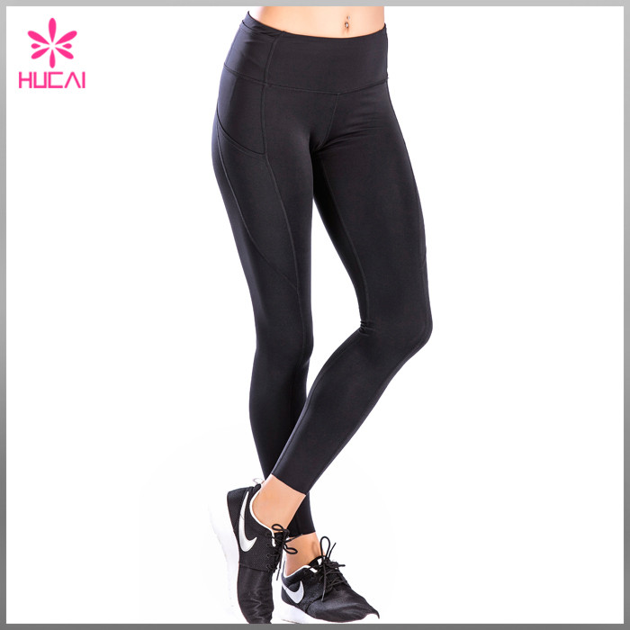 Custom Nylon Spandex Fitness Clothing Women Dry Fit Plain Yoga Pants ...