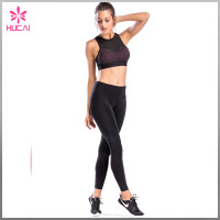 Wholesale Fitness Clothing Women Yoga Wear Dry Fit Mesh Push Up Sports Bra