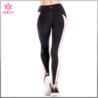 Middle Rise Nylon Spandex Dry Fit Women Running Tights Non See Through