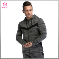 Wholesale Double Faced Sports Clothing Slim Fit Gym Hoodies For Men