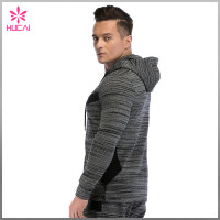 Wholesale Double Faced Sports Clothing Slim Fit Gym Hoodies For Men
