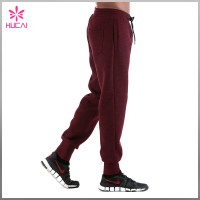 Wholesale Sports Wear Gym Clothing Double Faced Men Tapered Jogger Pants
