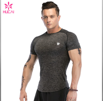 Wholesale Gym Clothing Muscle Fit Mens Dry Fit Running Shirt