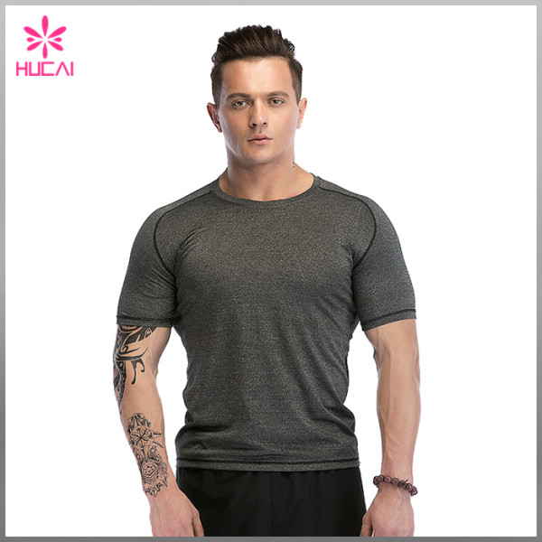 Custom Running Clothing Bodybuilding Mesh Insert Gym Shirts Men