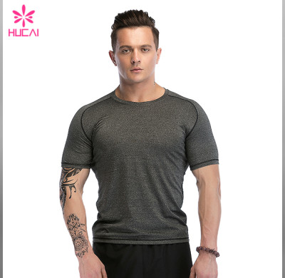 Custom Running Clothing Bodybuilding Mesh Insert Gym Shirts Men Wholesale