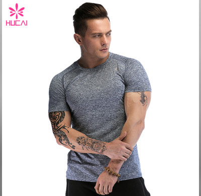 Custom Gym Clothing Mesh Insert Muscle Fit T Shirts Men Wholesale