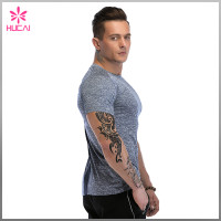 Custom Gym Clothing Mesh Insert Muscle Fit T Shirts Men Wholesale