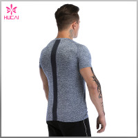 Custom Gym Clothing Mesh Insert Muscle Fit T Shirts Men Wholesale