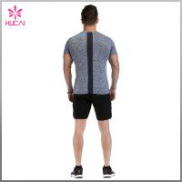 Custom Gym Clothing Mesh Insert Muscle Fit T Shirts Men Wholesale