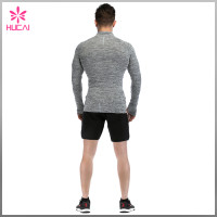 Custom Gym Clothing Dry Fit 1/4 Zip Training Jacket Men