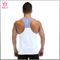 Wholesale Custom Plain Stringer Dry Fit Y Back Mens Gym Singlet
