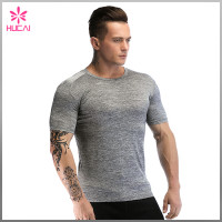 Custom Dry Fit Round Neck Mens Bodybuilding Training Shirts Gym