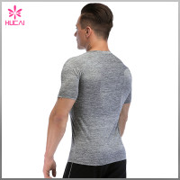 Custom Dry Fit Round Neck Mens Bodybuilding Training Shirts Gym