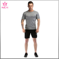 Custom Dry Fit Round Neck Mens Bodybuilding Training Shirts Gym