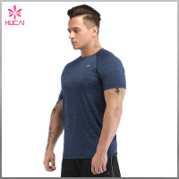 OEM Polyester Spandex Men Plain Slim Fit Atheletic T Shirts Bulk Wholesale