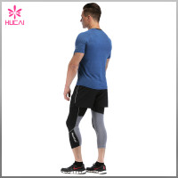 Wholesale Dry Fit Gym Tee Short Sleeve Mens Running Shirts With Pocket