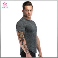 Custom Slim Fit Workout Apparel Mens Round Bottom Running T Shirts