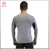 Custom Wholesale Compression Clothes Mens Long Sleeve Running Shirts For Summer