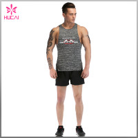 Wholesale Slim Fit Tank Top Dry Fit Mesh Gym Singlet Mens Printing