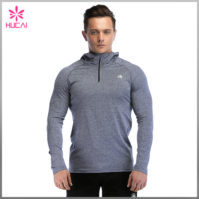 long sleeve hooded running top