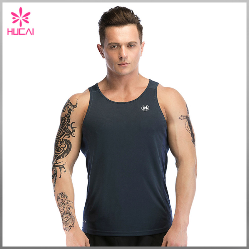 OEM Factory Gym Clothing Mesh Panel Stringer Tank Top Mens Wholesale