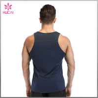 OEM Factory Gym Clothing Mesh Panel Stringer Tank Top Mens Wholesale