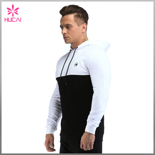 Wholesale Cotton Polyester Blank Pullover Athletic Hoodie Mens Custom