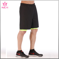 High Quality 100%Polyester Wholesale Mens Gym Shorts With Lining