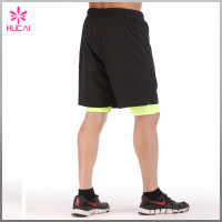 High Quality 100%Polyester Wholesale Mens Gym Shorts With Lining