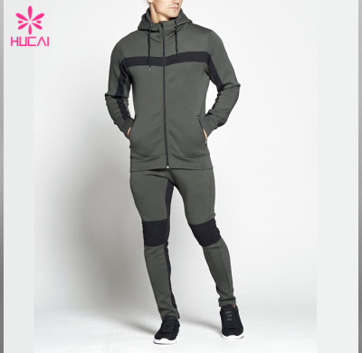 Wholesale Fleece Cotton Sportswear Custom Sports Track Suit For Men