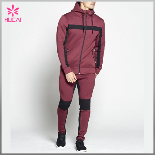 Wholesale Fleece Cotton Sportswear Custom Sports Track Suit For Men