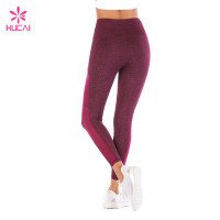 High Quality Yoga Wear Flatlock Stitching Dry Fit Women Mesh Panel Training Leggings