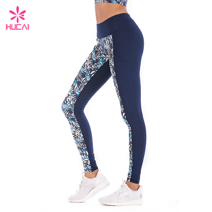 custom printed running tights