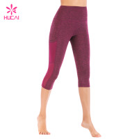 China Supplier Hucai Wholesale Yoga Wear With Side Pockets Custom Dry Fit Women Leggings Manufacturer