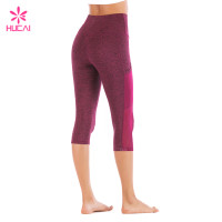 China Supplier Hucai Wholesale Yoga Wear With Side Pockets Custom Dry Fit Women Leggings Manufacturer