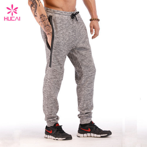 Hucai Supplier Custom Sweatpants Fleece Tech Mens Side Stripe Jogger Pants Manufacturer