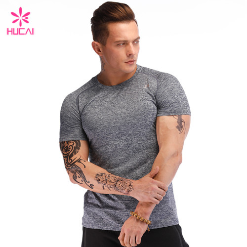 Wholesale China Supplier Quick Dry Gym Sport Wear Mens Custom T Shirt Manufacturer