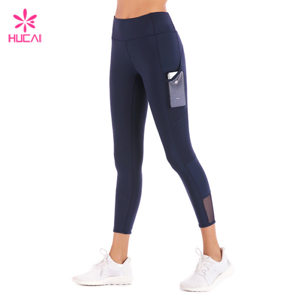 China Manufacturer Side Pockets Leggings Gym Wear Women Athletic