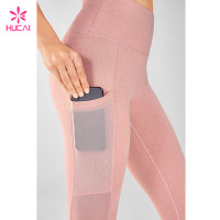 Wholesale Supplier Gym Apparel Capri Leggings Women Mesh Cheap Fitness Clothes Online With Pockets
